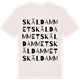 Vintage White t-shirt med Skäldammet ordlek t-shirt