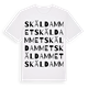 Skäldammet ordlek t-shirt