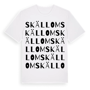 Skällom ordlek t-shirt – ekologisk bomull t-shirt från Pinshirt
