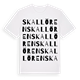 Skallören ordlek t-shirt