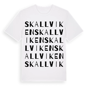 Skallviken ordlek t-shirt – ekologisk bomull t-shirt från Pinshirt