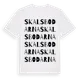 White t-shirt med Skalsbodarna ordlek t-shirt