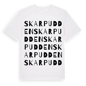 Skarpudden ordlek t-shirt – ekologisk bomull t-shirt från Pinshirt