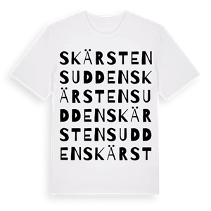 Skärstensudden ordlek t-shirt – ekologisk bomull t-shirt från Pinshirt