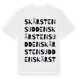 White t-shirt med Skärstensudden ordlek t-shirt