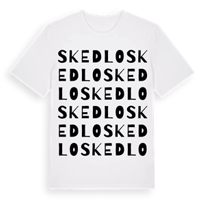 Skedlo ordlek t-shirt – ekologisk bomull t-shirt från Pinshirt