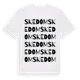White t-shirt med Skedom ordlek t-shirt