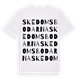 White t-shirt med Skedomsbodarna ordlek t-shirt