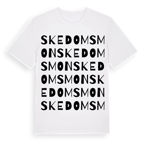 Skedomsmon ordlek t-shirt – ekologisk bomull t-shirt från Pinshirt