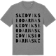 Mid Heather Gray t-shirt med Skedviksbodarna ordlek t-shirt