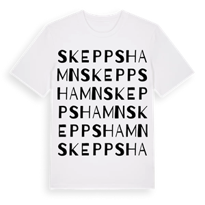 Skeppshamn ordlek t-shirt – ekologisk bomull t-shirt från Pinshirt