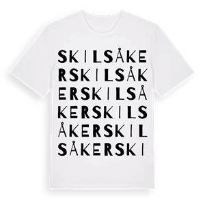 Skilsåker ordlek t-shirt – ekologisk bomull t-shirt från Pinshirt