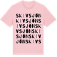 Pink Cotton t-shirt med Skivsjön ordlek t-shirt