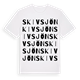 White t-shirt med Skivsjön ordlek t-shirt