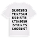 Skogs distrikt ordlek t-shirt
