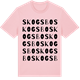 Pink Cotton t-shirt med Skogsbo ordlek t-shirt