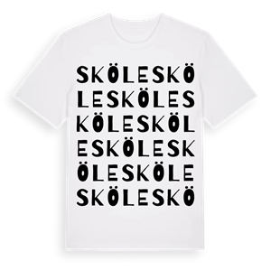 Sköle ordlek t-shirt – ekologisk bomull t-shirt från Pinshirt