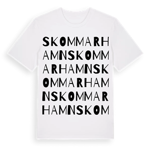 Skommarhamn ordlek t-shirt – ekologisk bomull t-shirt från Pinshirt