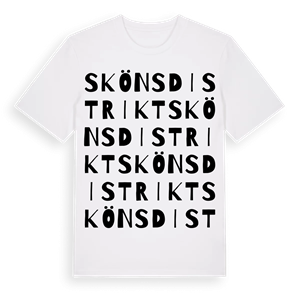 Sköns distrikt ordlek t-shirt – ekologisk bomull t-shirt från Pinshirt