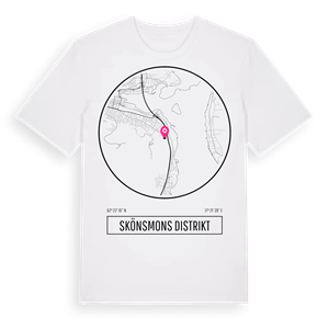 Skönsmons distrikt t-shirt – ekologisk bomull t-shirt från Pinshirt