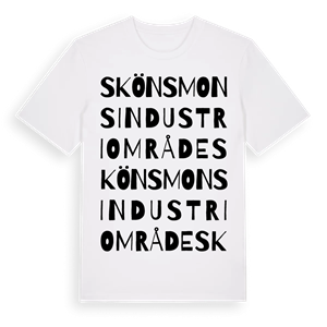 Skönsmons industriområde ordlek t-shirt – ekologisk bomull t-shirt från Pinshirt