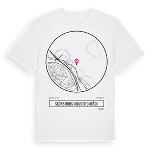 Skönsmons industriområde t-shirt – ekologisk bomull t-shirt från Pinshirt
