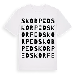 Skorped ordlek t-shirt – ekologisk bomull t-shirt från Pinshirt