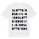 Skottgårds gamla gård ordlek t-shirt