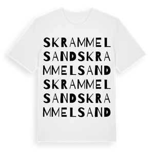 Skrammelsand ordlek t-shirt – ekologisk bomull t-shirt från Pinshirt