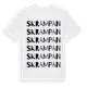 White t-shirt med Skrampan ordlek t-shirt