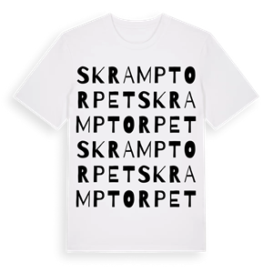 Skramptorpet ordlek t-shirt – ekologisk bomull t-shirt från Pinshirt
