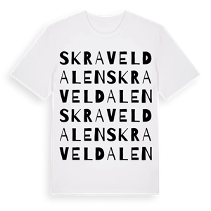 Skraveldalen ordlek t-shirt – ekologisk bomull t-shirt från Pinshirt