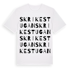 Skrikestugan ordlek t-shirt – ekologisk bomull t-shirt från Pinshirt