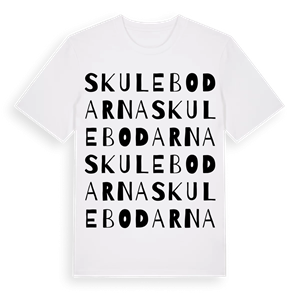 Skulebodarna ordlek t-shirt – ekologisk bomull t-shirt från Pinshirt