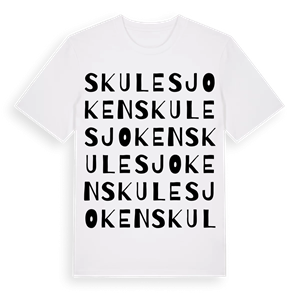 Skulesjoken ordlek t-shirt – ekologisk bomull t-shirt från Pinshirt
