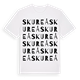White t-shirt med Skureå ordlek t-shirt