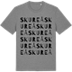 Mid Heather Gray t-shirt med Skureå ordlek t-shirt