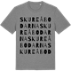 Mid Heather Gray t-shirt med Skureåbodarna ordlek t-shirt