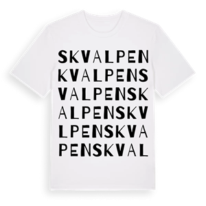 Skvalpen ordlek t-shirt – ekologisk bomull t-shirt från Pinshirt
