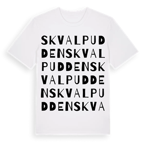 Skvalpudden ordlek t-shirt – ekologisk bomull t-shirt från Pinshirt