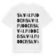 White t-shirt med Skvalpudden ordlek t-shirt