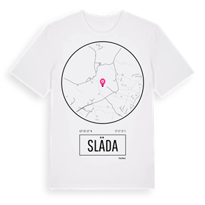 Släda t-shirt – ekologisk bomull t-shirt från Pinshirt