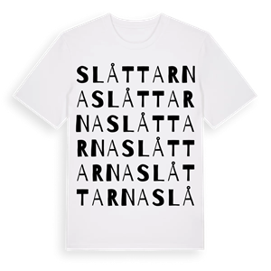 Slåttarna ordlek t-shirt – ekologisk bomull t-shirt från Pinshirt