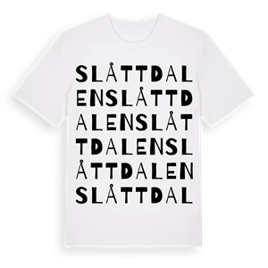Slåttdalen ordlek t-shirt – ekologisk bomull t-shirt från Pinshirt