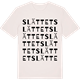 Vintage White t-shirt med Slättet ordlek t-shirt