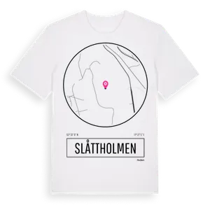 Slåttholmen t-shirt – ekologisk bomull t-shirt från Pinshirt