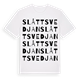 Slåttsvedjan ordlek t-shirt