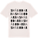 Vintage White t-shirt med Småbodarna ordlek t-shirt