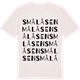 Vintage White t-shirt med Smålåsen ordlek t-shirt