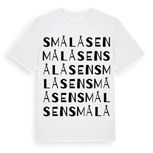 Smålåsen ordlek t-shirt – ekologisk bomull t-shirt från Pinshirt
